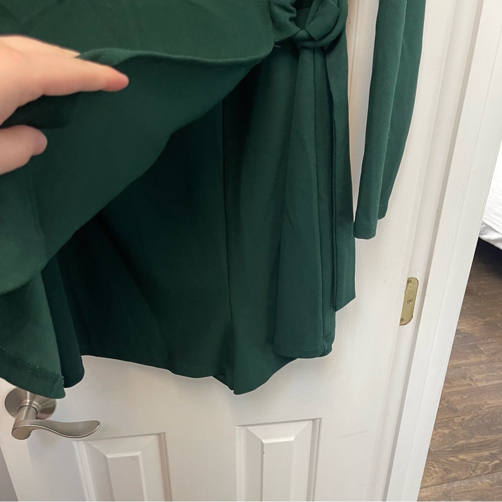 Forever 21 Plus Green Surplice Skort Dress 2X - Picture 3 of 5